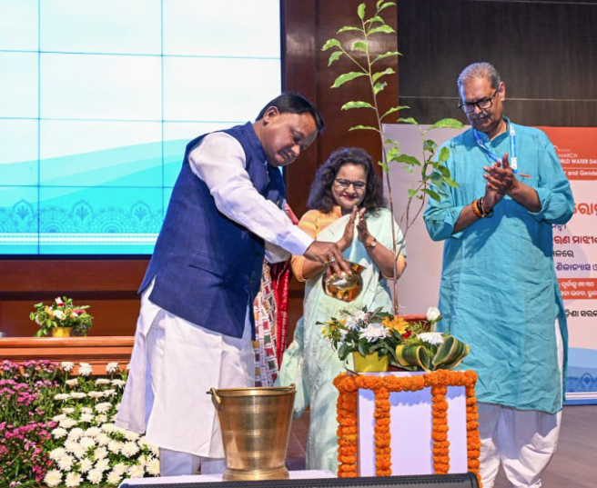 On the occasion of ''World Water Day'' today, Odisha CM, Shri Mohan Charan Majhi attended a special programme held at Lok Seva Bhavan, Bhubaneswar, and visited the photo exhibition titled “Pratibimba.”