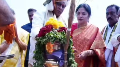 The historic temple pond at Sri Prasanna Venkateswar Swamy Temple in Nellor district rejuvenated at a cost of Rs. 2.5cr.