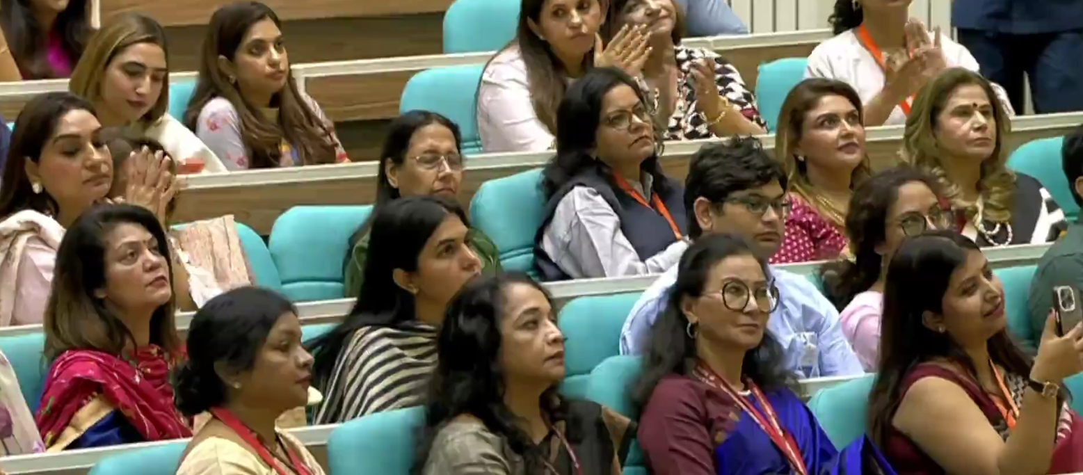 Women leaders participating in a parliamentary session highlighting gender representation