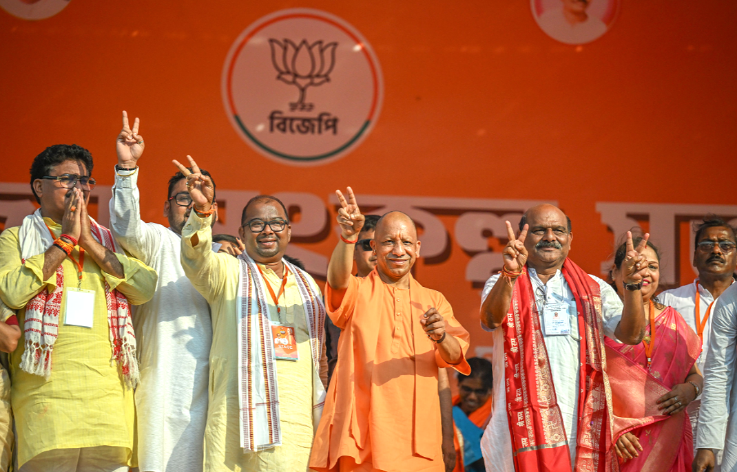 BJP leaders addressing election rallies in West Bengal before Phase 1 voting