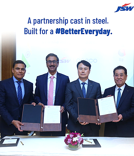 JSW and POSCO sign agreement for mega steel plant project in Odisha