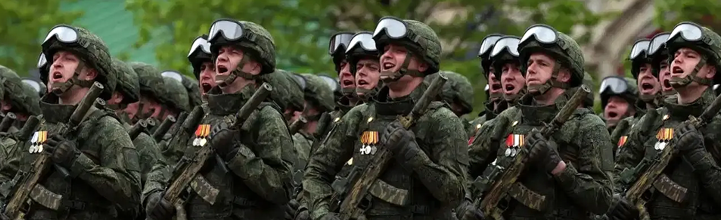 AI-generated video recreating a reunion between a fallen Russian soldier and his family.