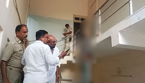 Kendrapara Collector office building where Srichandan Das was found dead under suspicious circumstances.