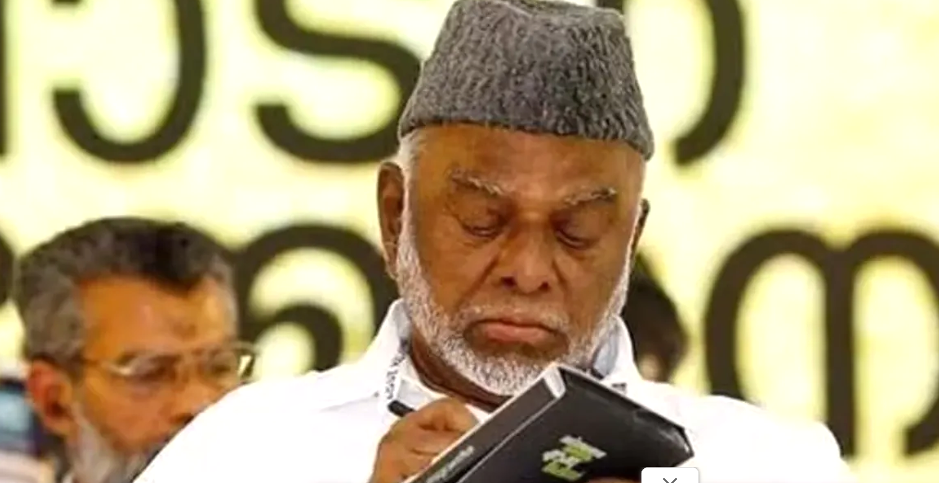 IUML leaders announcing the party's decision to exit the DMK-led alliance.