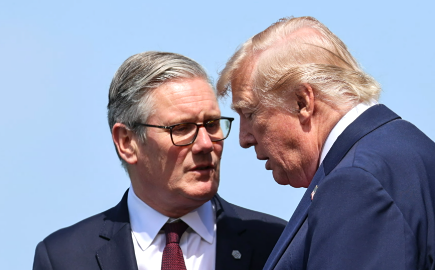 Donald Trump reacts to Keir Starmer's resignation from the UK Prime Minister's post.