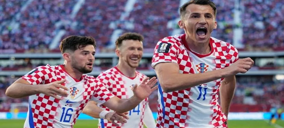 Ante Budimir celebrates after scoring the winning goal against Panama in the FIFA World Cup.