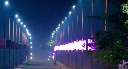 Vigilance officials investigating LED street light installations in Jajpur amid corruption allegations.