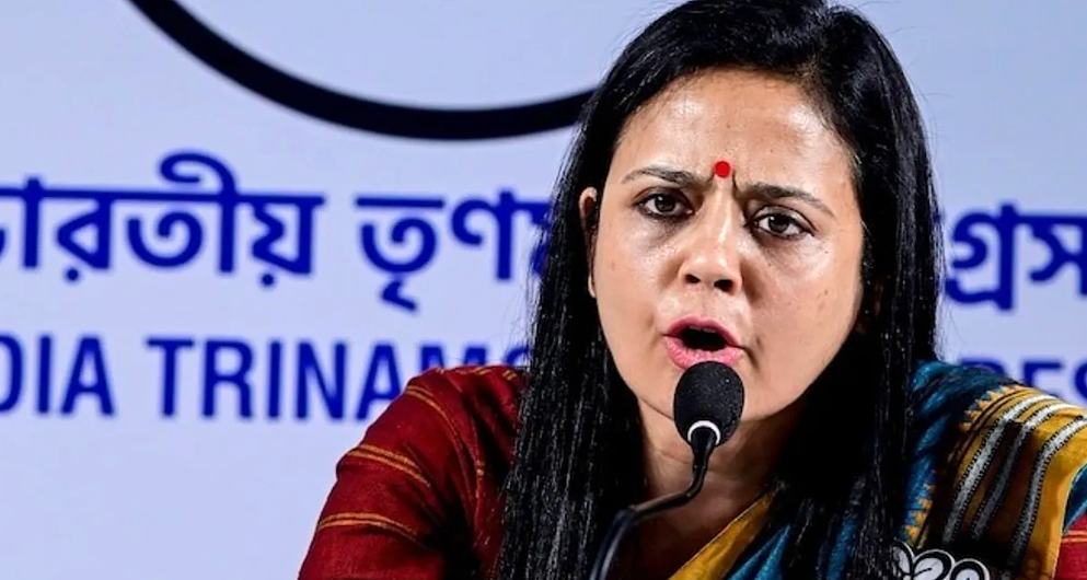 TMC MP Mahua Moitra addresses media while rejecting rumours of joining the BJP.