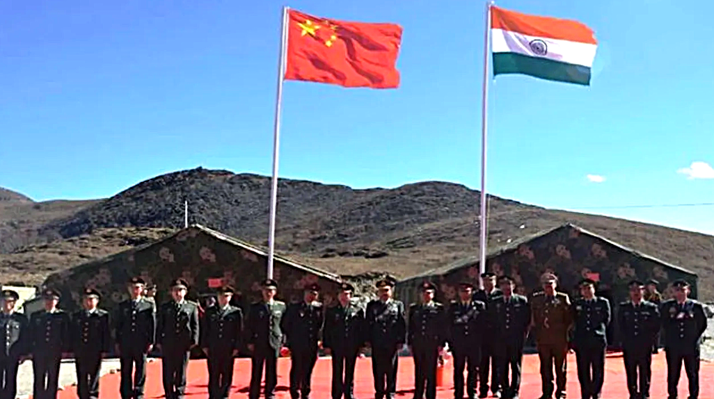 Indian and Chinese military officials at Arunachal Pradesh border meeting