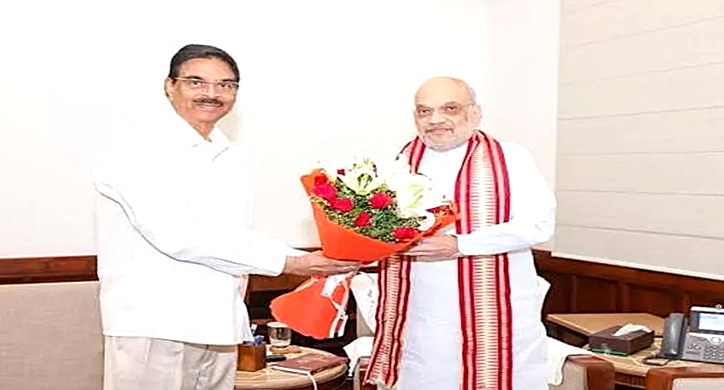 Odisha Governor Hari Babu Kambhampati meets Amit Shah in Delhi