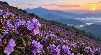 Rare Neelakurinji flowers bloom across Munnar hills in Kerala